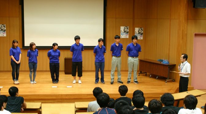 若年者ものづくり競技大会の壮行式を行いました！